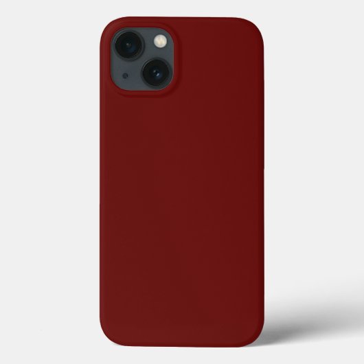 Minimalistisch Mahogany Red Schlicht Solid Colr Wr Case-Mate iPhone Hülle (Rückseite)