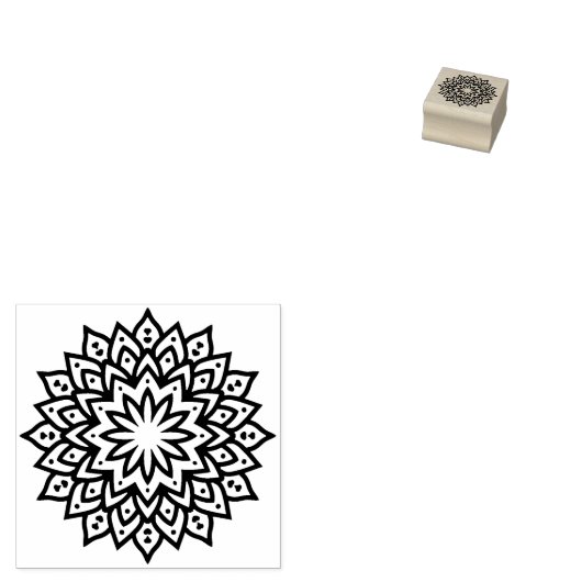Minimalistisch Mandala Gummistempel (Stempel)