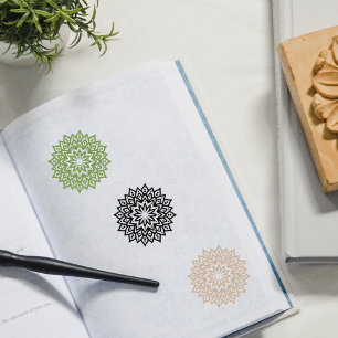 Minimalistisch Mandala Gummistempel