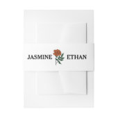 Minimalistisch Marigold Wedding Einladungsbanderole (Vorderseite Beispiel)