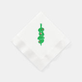 Minimalistisch Martini 4 Olive Cocktail Napkin Serviette (Ecke)
