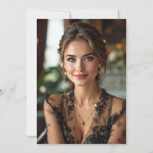 Minimalistisch Mauve Pink Modernes Foto zum Geburt Einladung (Rückseite)