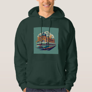 Minimalistisch Melbourne Australien Malerei Souven Hoodie