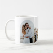 Minimalistisch Merrier Together Wedding Christmas Kaffeetasse (Links)