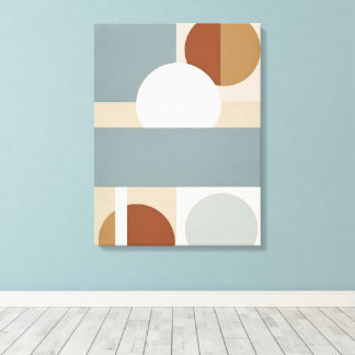 Minimalistisch Meted Geometric Abstrakt Leinwanddruck