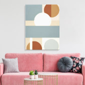Minimalistisch Meted Geometric Abstrakt Leinwanddruck (Insitu (Wohnzimmer))