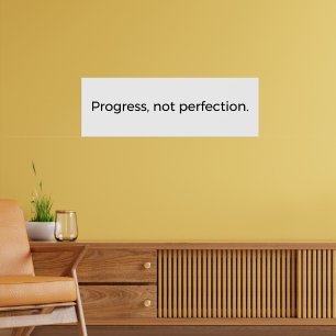 Minimalistisch Mindset Wall Art - Fortschritt in P Poster