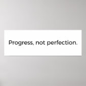 Minimalistisch Mindset Wall Art - Fortschritt in P Poster (Vorne)