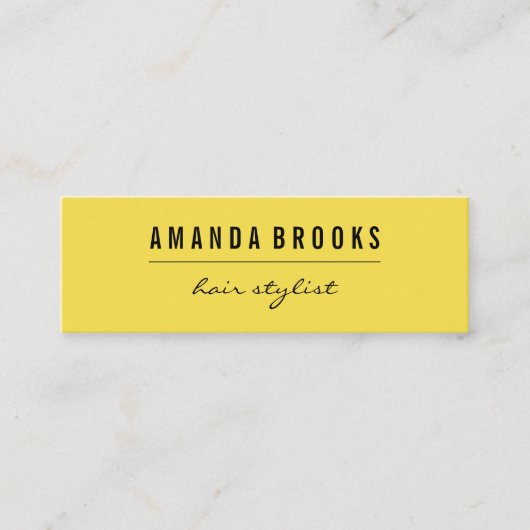 Minimalistisch Mini Visitenkarte (Vorderseite)