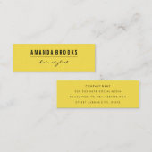 Minimalistisch Mini Visitenkarte (Vorne/Hinten)