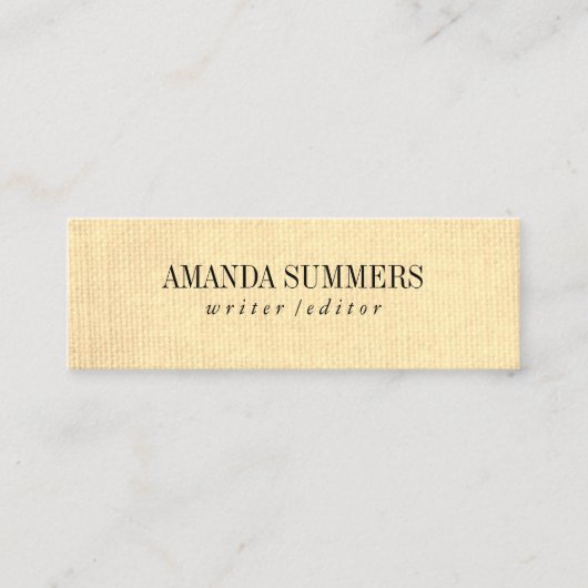 Minimalistisch Mini Visitenkarte (Vorderseite)