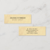 Minimalistisch Mini Visitenkarte (Vorne/Hinten)