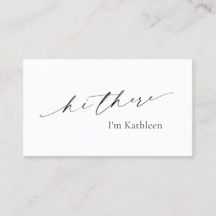 Minimalistisch Minimal Einfach Elegant Modernst Visitenkarte