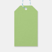 Minimalistisch Mint Green Retro Frohe Weihnachten Geschenkanhänger (Rückseite)