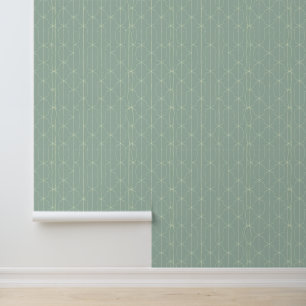 Minimalistisch-Minze-Muster für grüne geometrische Tapete
