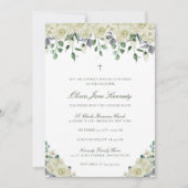 Minimalistisch mit Foto Katholische Taufe Einladun Einladung (Vorderseite)