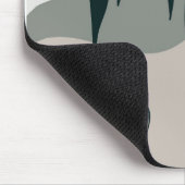 Minimalistisch mit Zweig-Silhouetten Mousepad (Ecke)