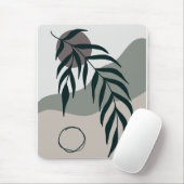 Minimalistisch mit Zweig-Silhouetten Mousepad (Mit Mouse)