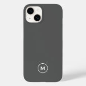 Minimalistisch Moder-Monogramm Case-Mate iPhone Hülle (Rückseite)