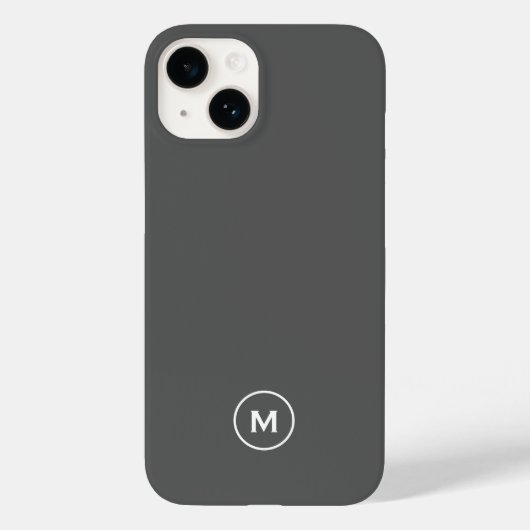 Minimalistisch Moder-Monogramm Case-Mate iPhone Hülle (Rückseite)