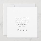 Minimalistisch Modern 4 Foto Collage Weihnachten (Rückseite)