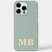 Minimalistisch-Modern-Anfangsmonogramm Case-Mate iPhone Hülle (Rückseite)