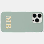 Minimalistisch-Modern-Anfangsmonogramm Case-Mate iPhone Hülle (Rückseite (Horizontal))