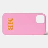 Minimalistisch-Modern-Anfangsmonogramm Case-Mate iPhone Hülle (Rückseite (Horizontal))
