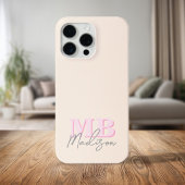 Minimalistisch-Modern-Anfangsmonogramm Case-Mate iPhone Hülle
