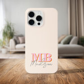 Minimalistisch-Modern-Anfangsmonogramm Case-Mate iPhone Hülle
