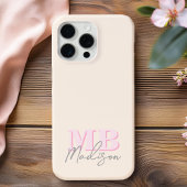 Minimalistisch-Modern-Anfangsmonogramm Case-Mate iPhone Hülle