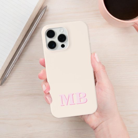 Minimalistisch-Modern-Anfangsmonogramm Case-Mate iPhone Hülle