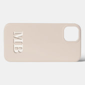 Minimalistisch-Modern-Anfangsmonogramm Case-Mate iPhone Hülle (Rückseite (Horizontal))