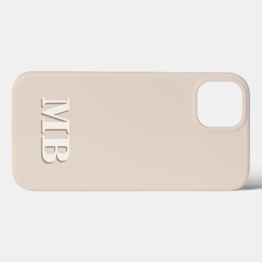 Minimalistisch-Modern-Anfangsmonogramm Case-Mate iPhone Hülle (Rückseite (Horizontal))