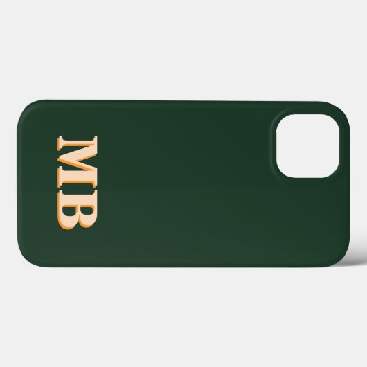 Minimalistisch-Modern-Anfangsmonogramm Case-Mate iPhone Hülle (Rückseite (Horizontal))