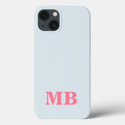 Minimalistisch-Modern-Anfangsmonogramm Case-Mate iPhone Hülle (Rückseite)