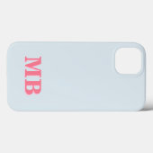 Minimalistisch-Modern-Anfangsmonogramm Case-Mate iPhone Hülle (Rückseite (Horizontal))