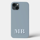 Minimalistisch-Modern-Anfangsmonogramm Case-Mate iPhone Hülle (Rückseite)