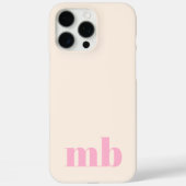 Minimalistisch-Modern-Anfangsmonogramm Case-Mate iPhone Hülle (Rückseite)