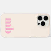 Minimalistisch-Modern-Anfangsmonogramm Case-Mate iPhone Hülle (Rückseite (Horizontal))