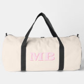 Minimalistisch-Modern-Anfangsmonogramm Duffle Bag (Vorderseite)
