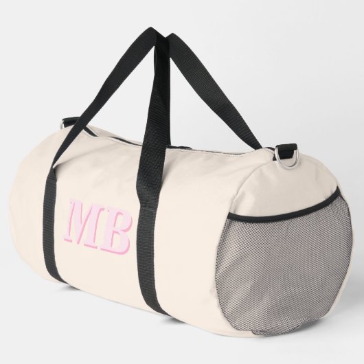 Minimalistisch-Modern-Anfangsmonogramm Duffle Bag (Rechte Ecke)