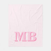 Minimalistisch-Modern-Anfangsmonogramm Fleecedecke (Vorderseite)