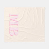 Minimalistisch-Modern-Anfangsmonogramm Fleecedecke (Vorderseite (Horizontal))