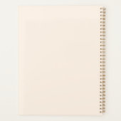 Minimalistisch-Modern-Anfangsmonogramm Planer (Rückseite)