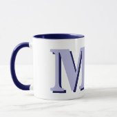 Minimalistisch-Modern-Anfangsmonogramm Tasse (Links)
