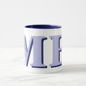 Minimalistisch-Modern-Anfangsmonogramm Tasse (Zentrum)