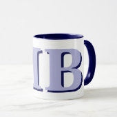 Minimalistisch-Modern-Anfangsmonogramm Tasse (VorderseiteRechts)
