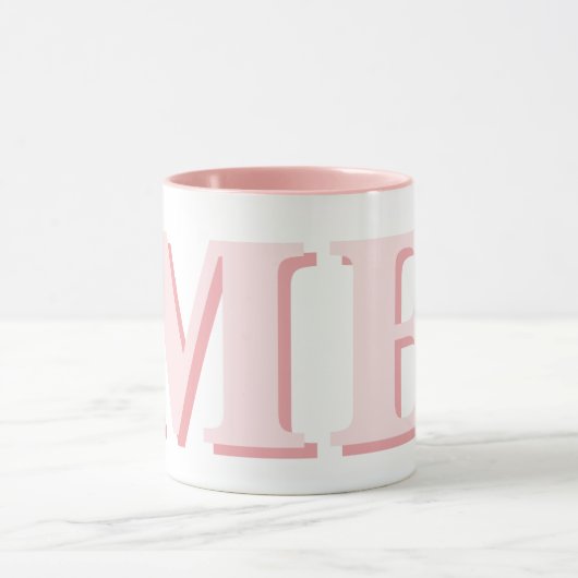 Minimalistisch-Modern-Anfangsmonogramm Tasse (Zentrum)