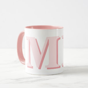 Minimalistisch-Modern-Anfangsmonogramm Tasse